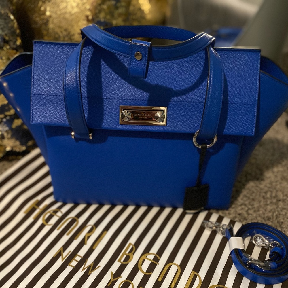 Henri Bendel modern icon convertible satchel